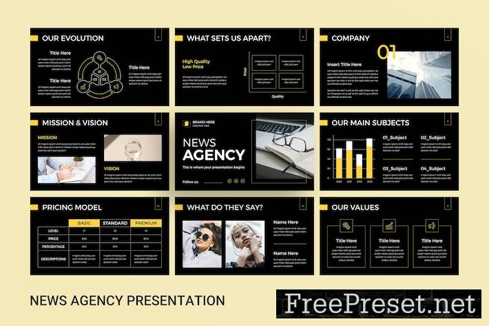 News Agency Google Slides Presentation Template 94VP6L7