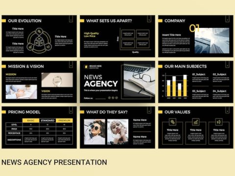 News Agency Keynote Presentation Template