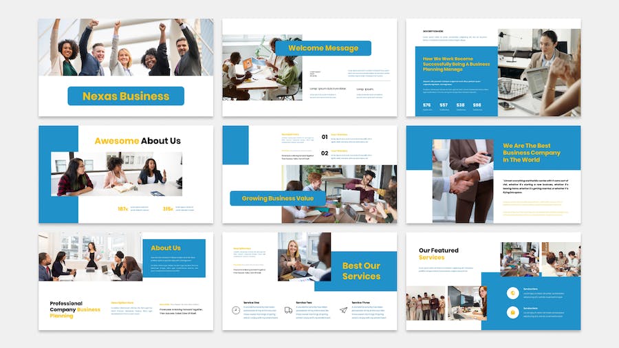 Nexas - Business Presentation PowerPoint Template TYYFNM2