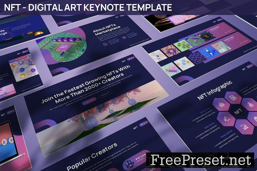 NFT - Digital Art Keynote Template