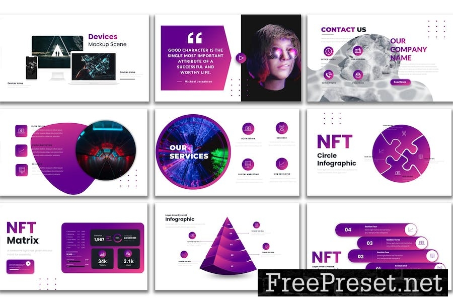 NFT Secret - PowerPoint Presentation Template