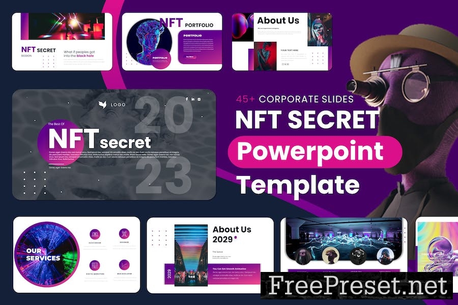 NFT Secret - PowerPoint Presentation Template