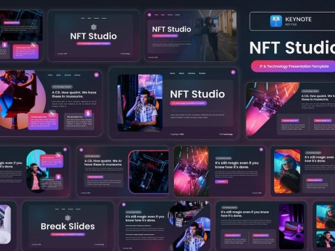 NFT Studio - IT & Technology Keynote Template QQCXARG