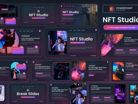 NFT Studio - IT & Technology Powerpoint Template ZTP398N