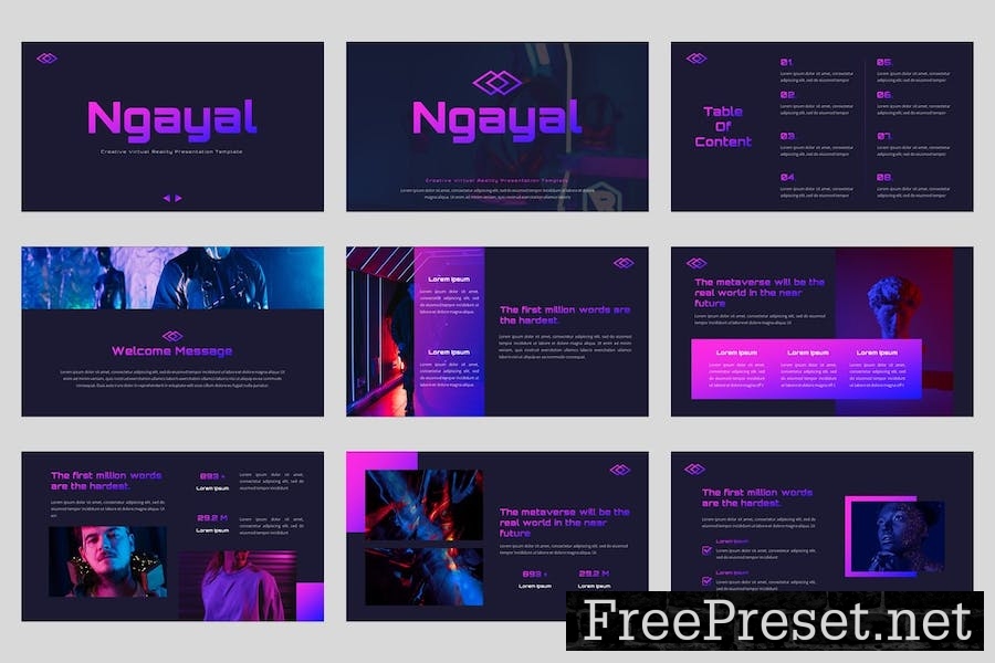 Ngayal - Virtual Reality Google Slides Template 6WCSFTN