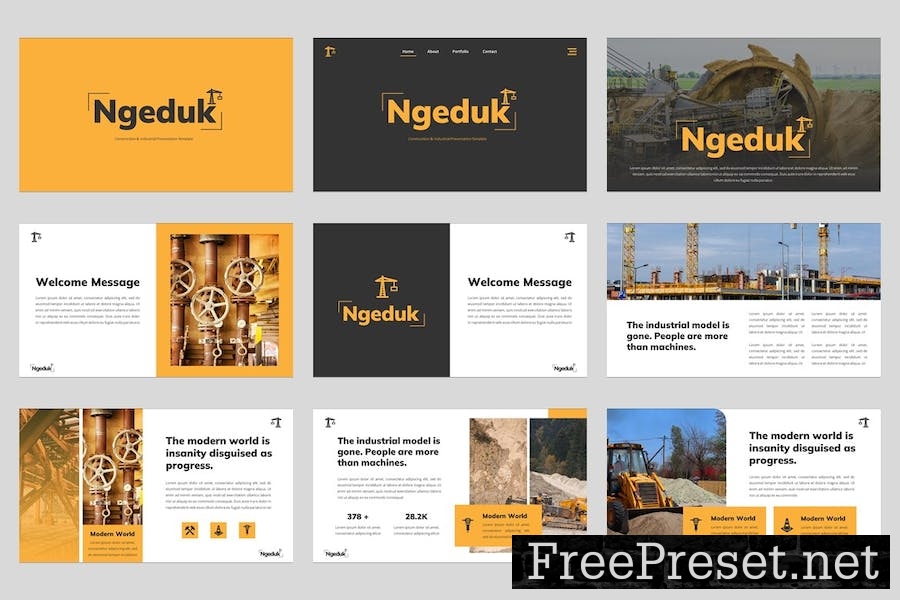 Ngeduk - Construction Keynote Template 79FUV4H