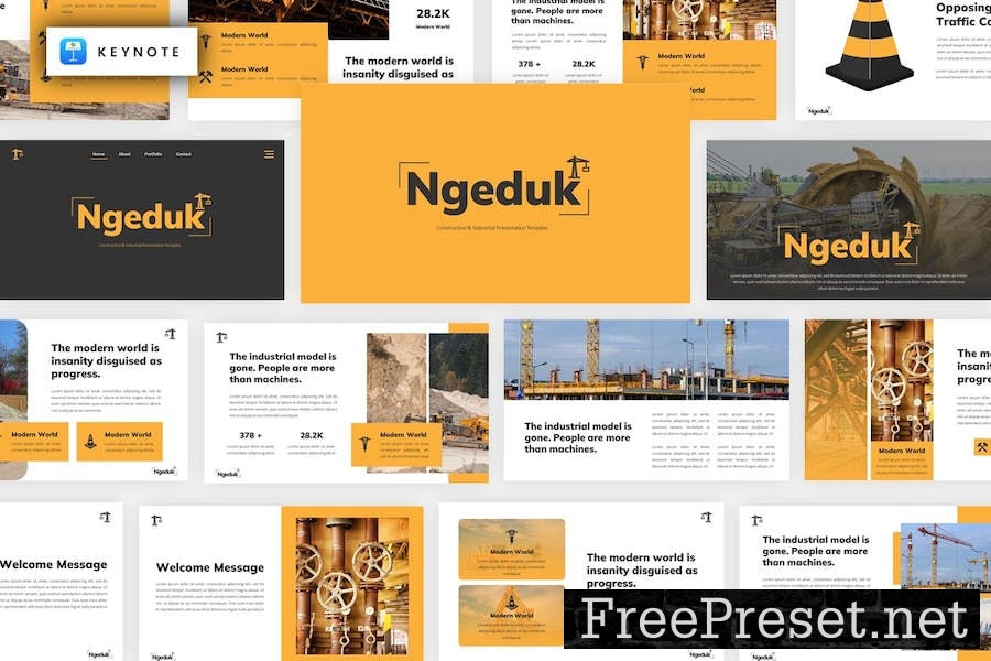 Ngeduk - Construction Keynote Template 79FUV4H