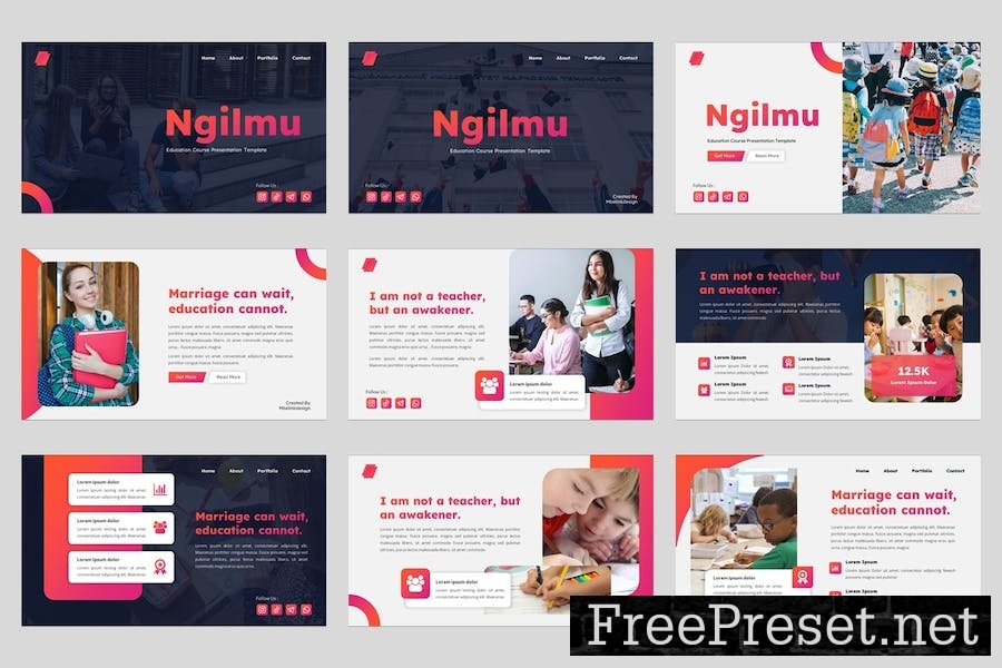 Ngilmu - Education Google Slides Template X9HTJ45