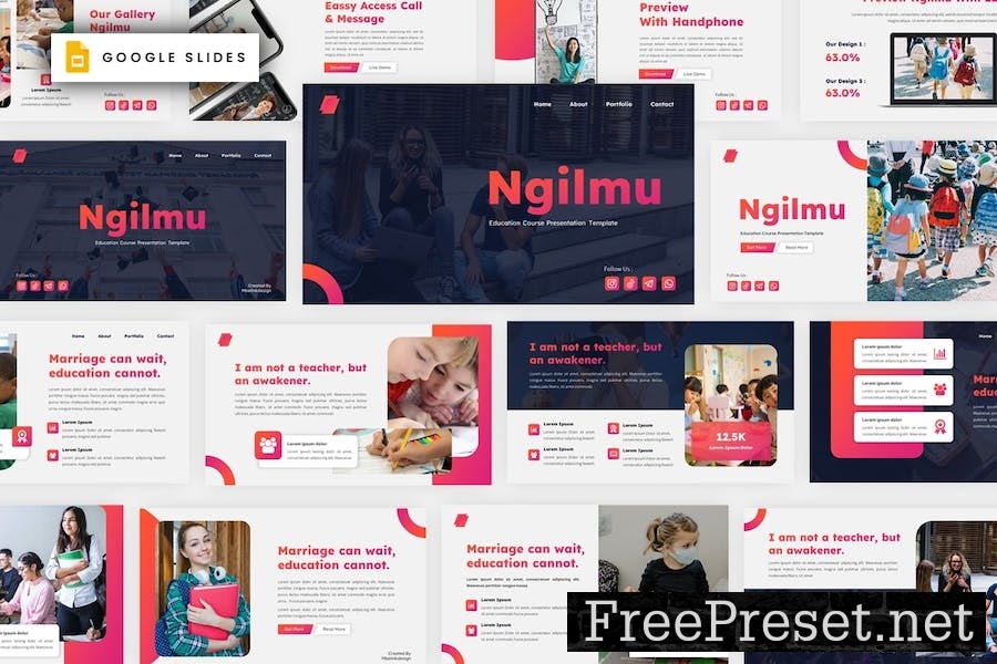 Ngilmu - Education Google Slides Template X9HTJ45