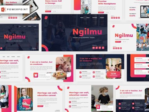 Ngilmu - Education Powerpoint Template 5M59LNY