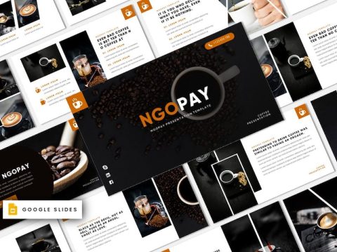 NGOPAY - Coffee Cafe Google Slides Template BU7DW8E