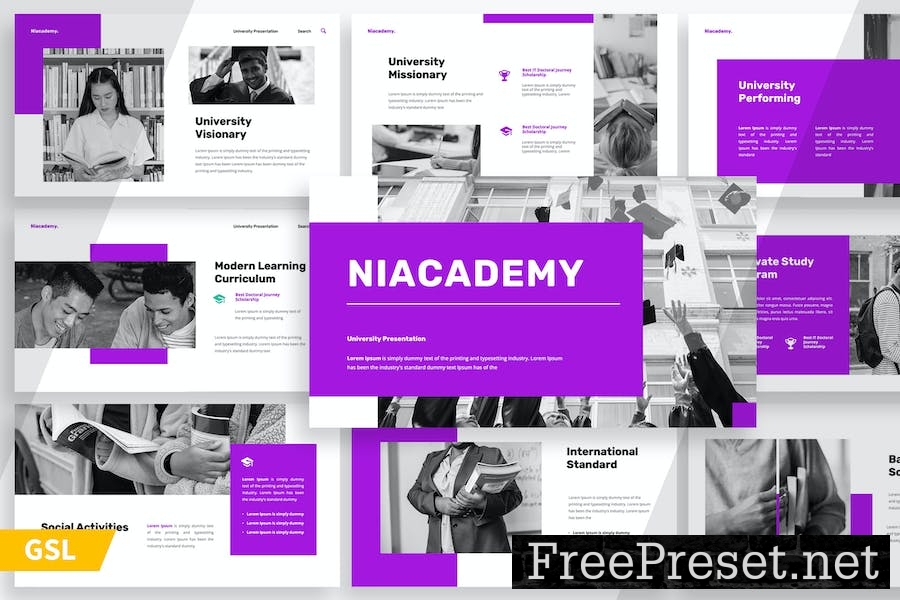 Niacademy Eduction - Google Slide Template TUB4V4S