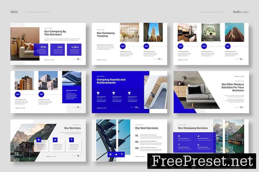 Nikolas - Modern Google Slides Template 54P555D