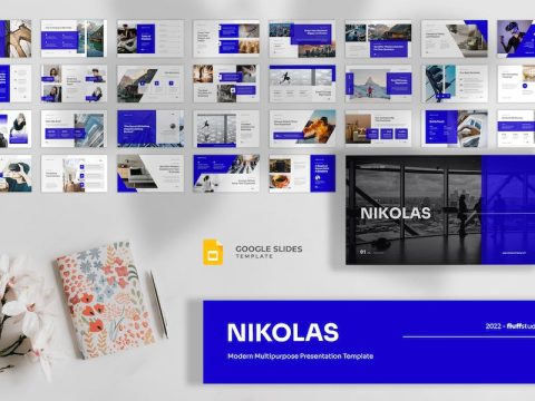 Nikolas - Modern Google Slides Template 54P555D