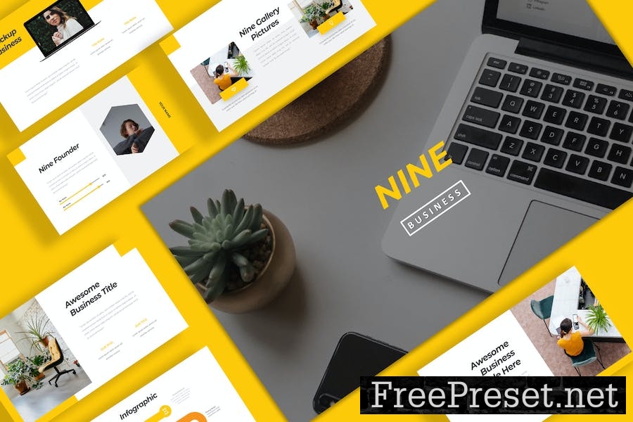 Nine Business Powerpoint