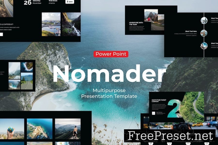 Nomader - PowerPoint Template NRP59F3