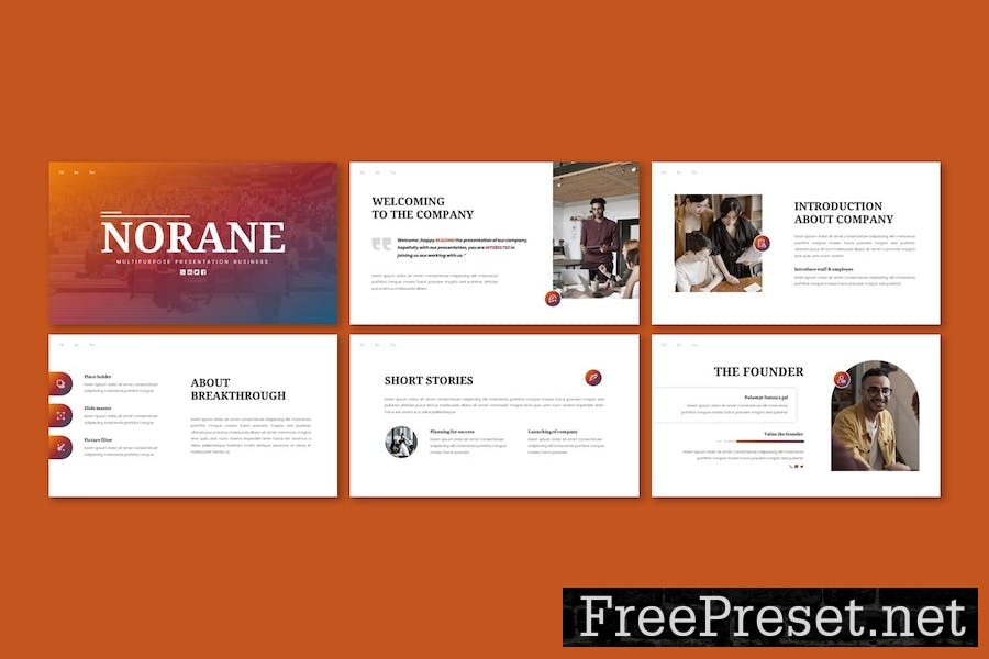 Norane - Multipurpose Powerpoint Template Z73B7AQ