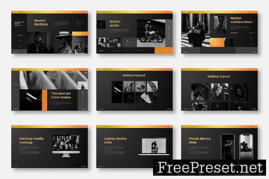 Norton - Business Google Slide Template 8BMYLMB