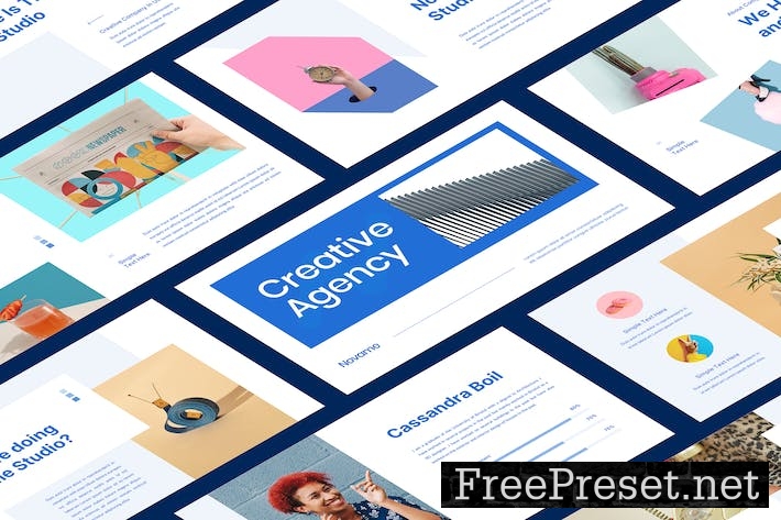 Novame - Creative Agency Google Slide Template 8MUG2FM