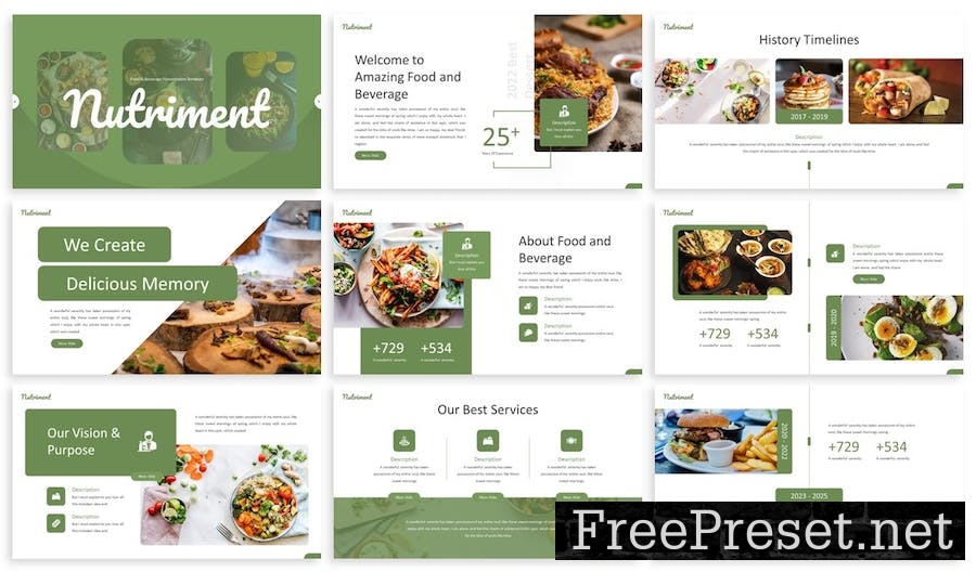 Nutriement - Healthy Food Google Slide Template MAFQ3CJ