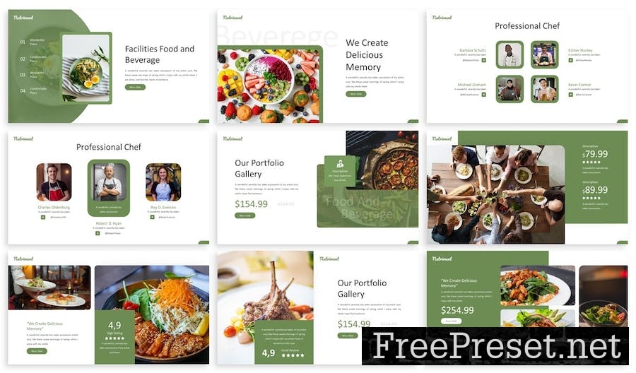 Nutriement - Healthy Food Google Slide Template MAFQ3CJ