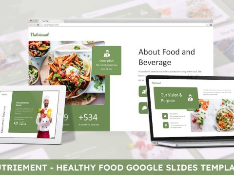 Nutriement - Healthy Food Google Slide Template MAFQ3CJ