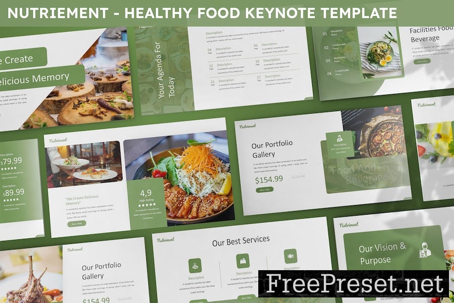 Nutriement - Healthy Food Keynote Template