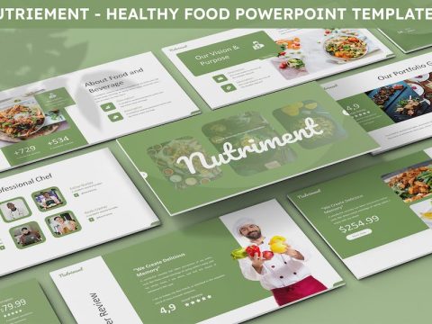 Nutriement - Healthy Food Powerpoint Template 75L84VM