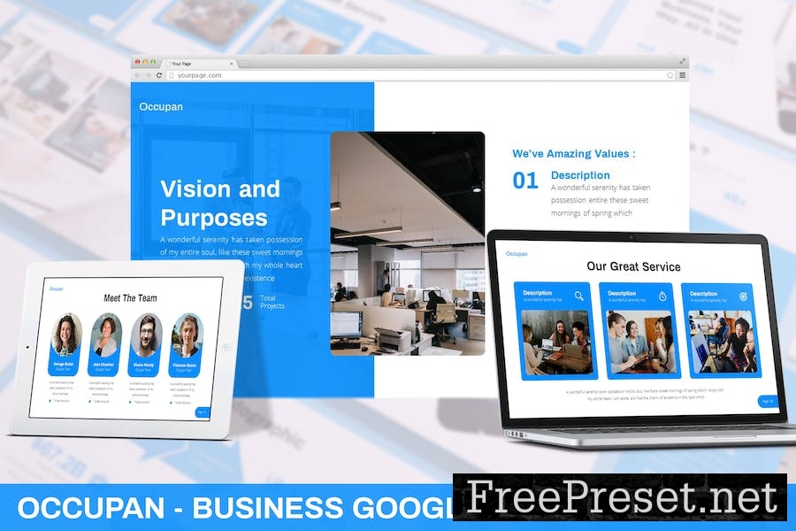 Occupan - Business Google Slide Template TRY4T2M