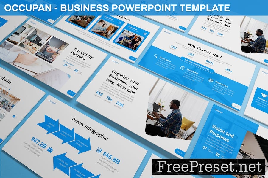 Occupan - Business Powerpoint Template YCCWTJ8