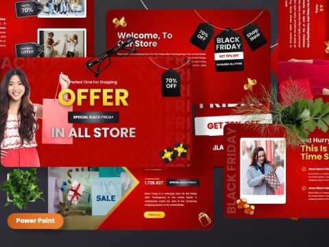 Offer - Black Friday Powerpoint Template P5EMT8H