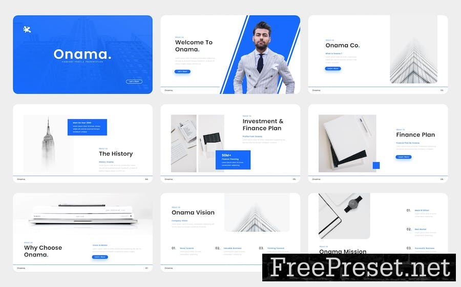 Onama - Company Profile Keynote Template KDSQY29