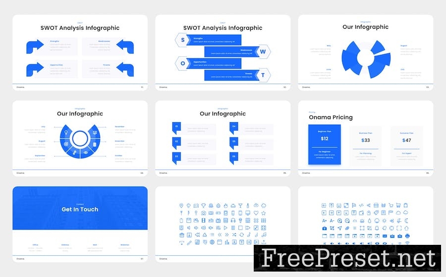 Onama - Company Profile PowerPoint Template BE8MDXJ