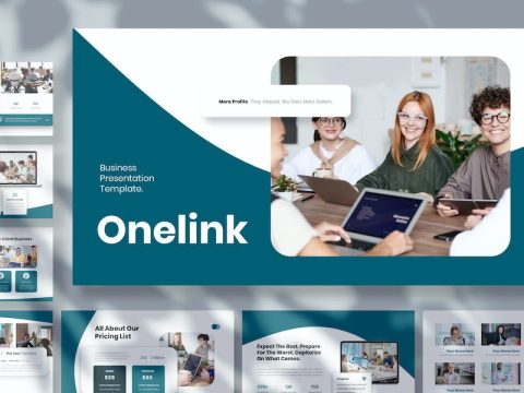 Onelink - Business Presentation Google Slide Templ FHJEQHD