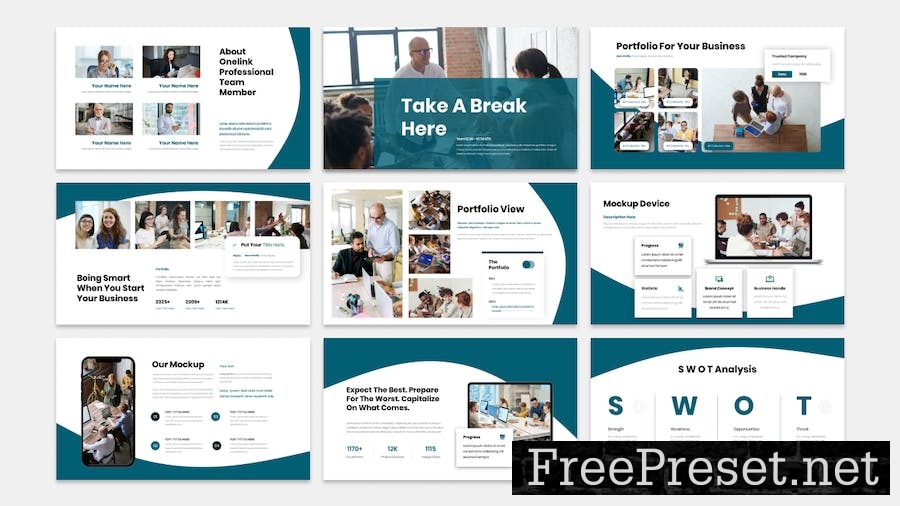 Onelink - Business Presentation Keynote Template 2UYJ529