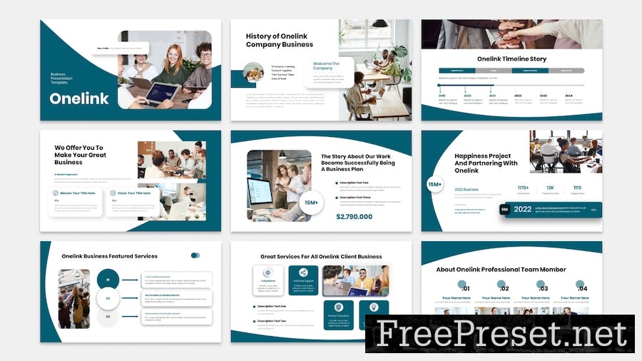 Onelink - Business Presentation Keynote Template 2UYJ529