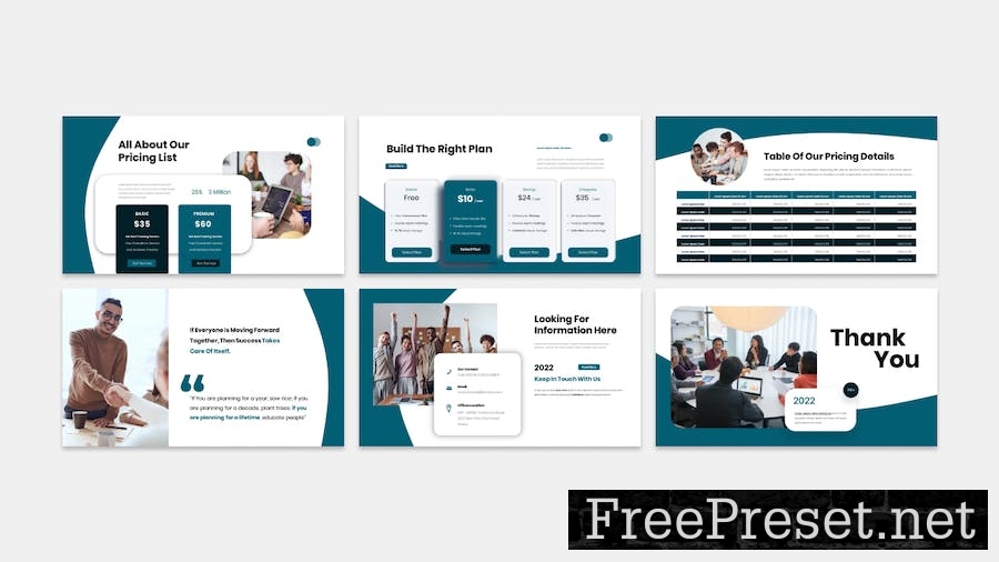 Onelink - Business Presentation PowerPoint Templat JWZKG6H