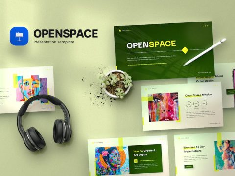 Open Space - NFT Digital Art Keynote Template 9PYC62H