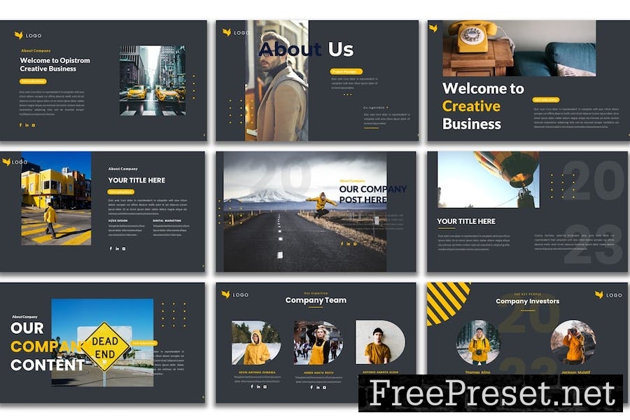 Opistrom - PowerPoint Presentation Template G9LECLP