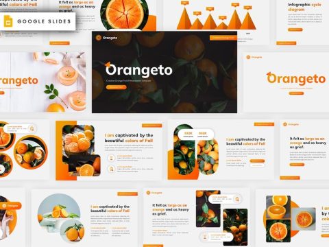 Orangeto - Fresh Fruit Google Slides Template