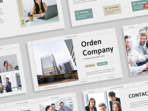 Orden Business Digital Presentation Template 008