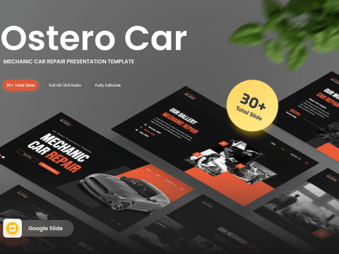 Ostero - Mechanic Car Repair Google Slide Template