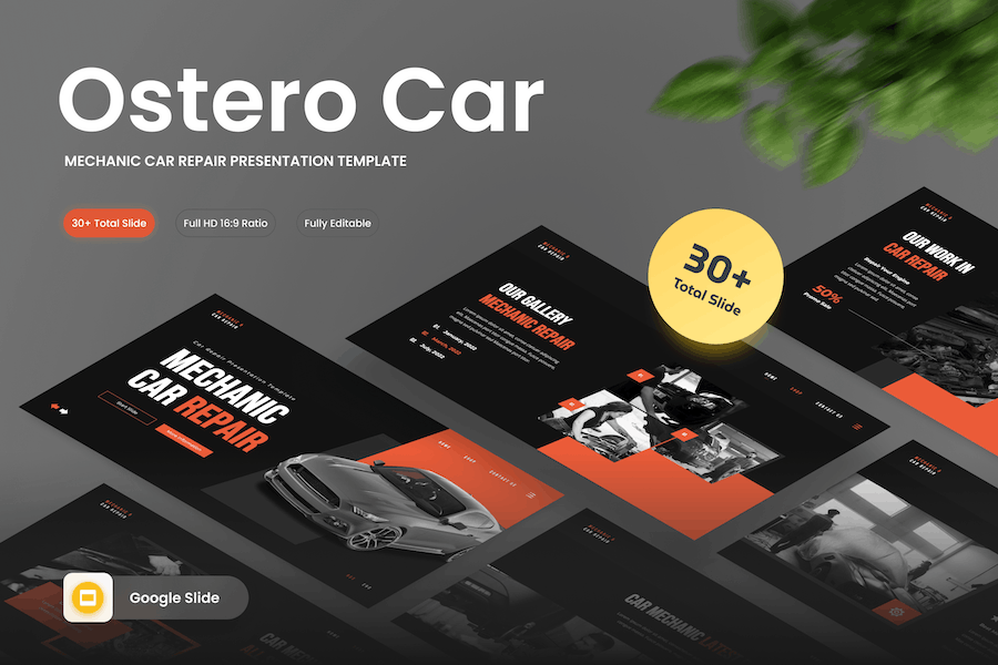 Ostero - Mechanic Car Repair Google Slide Template