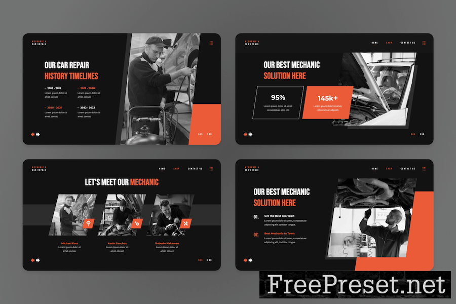 Ostero - Mechanic Car Repair Keynote Template 5FAFMYK