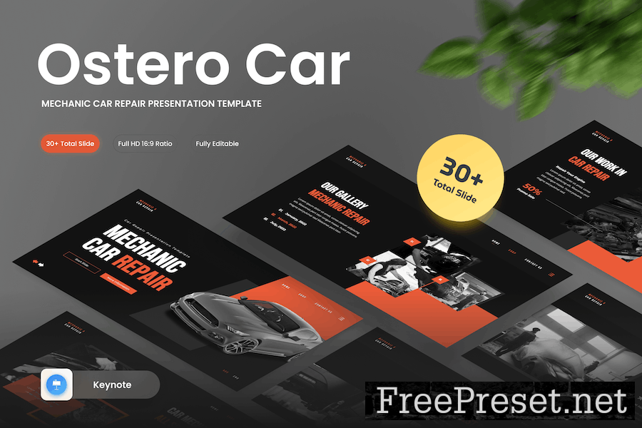 Ostero - Mechanic Car Repair Keynote Template 5FAFMYK