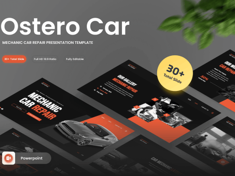 Ostero - Mechanic Car Repair Powerpoint Template Z7CSJ8Z