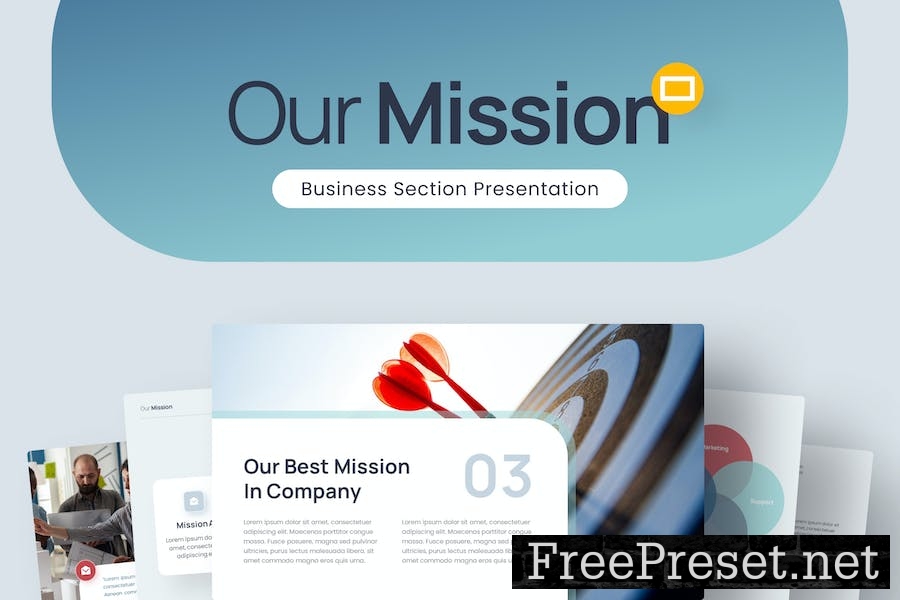 Our Mission Business Google Slides Template 653QMLH