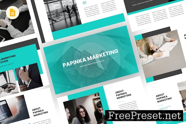 Papinka - Marketing Google Slides Template 7NP5YMU