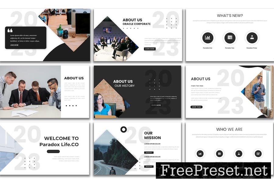 Paradox Life - PowerPoint Presentation Template JLAQWPQ