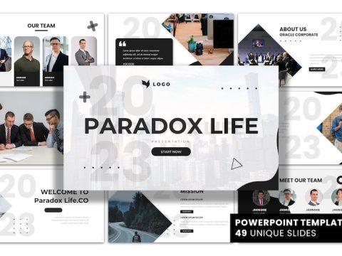 Paradox Life - PowerPoint Presentation Template JLAQWPQ